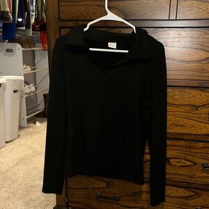 Black Long Sleeve Top